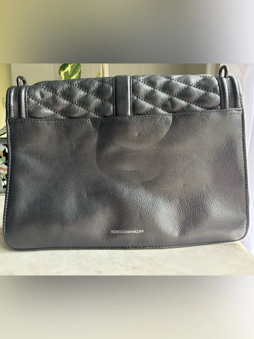 Rebecca Minkoff Black Jumbo Love Quilted Leather Shoulder Bag with Turn-Lock - Picture 4 of 16
